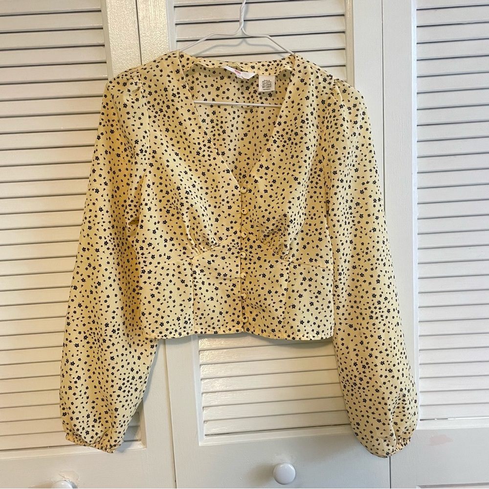 Levi’s Yellow Floral Corset Top